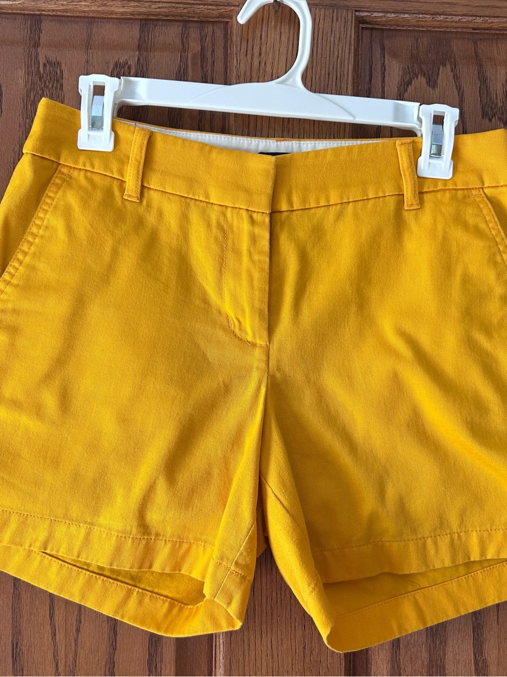 JCrew Yellow Women's Cotton Blend Shorts